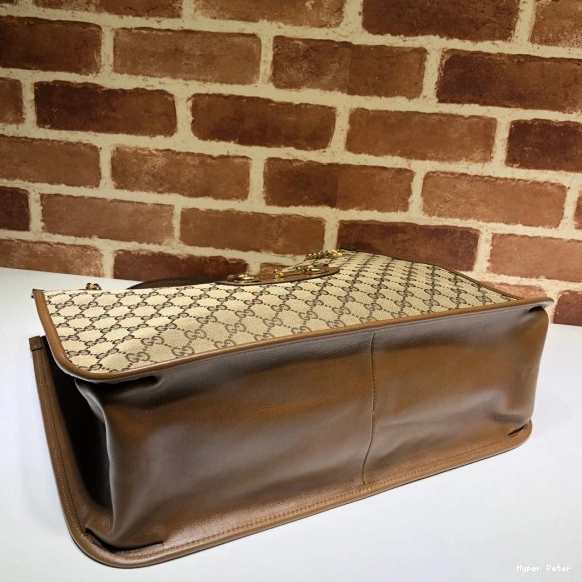Hyper Peter 1955 GUCCI large Horsebit bag tote 0818